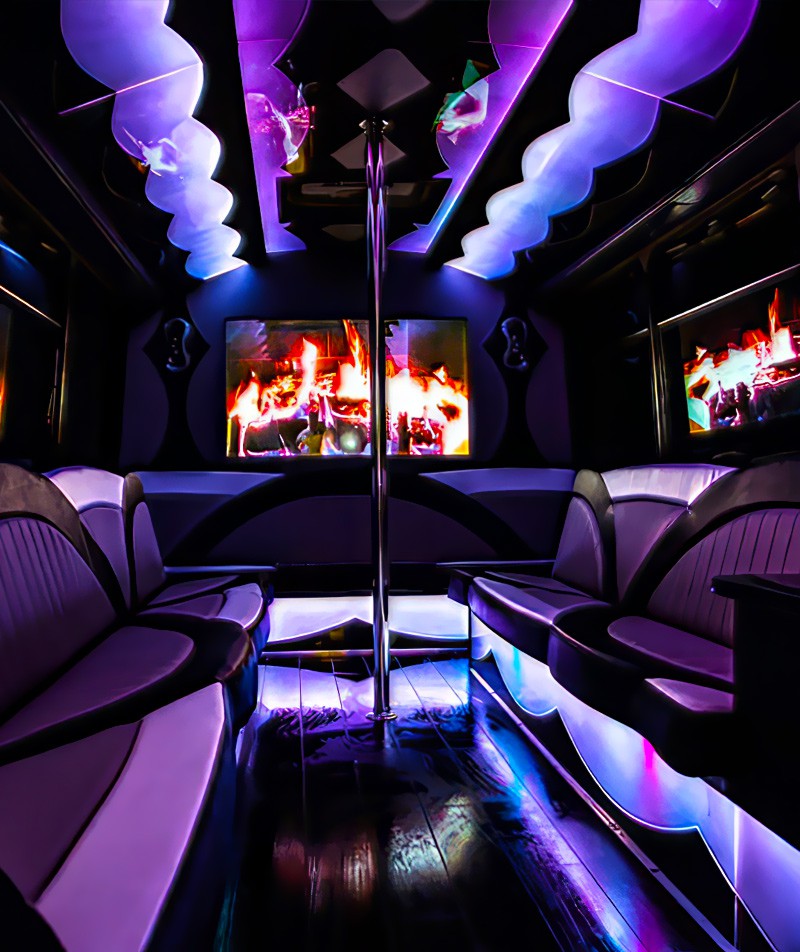 Luxury party buses in Cedar Rapids